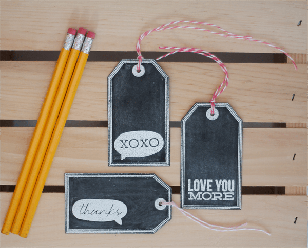 Chalkboard Tags Header