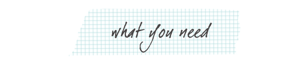 what-You-need