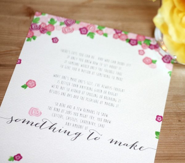 Printspiration: Something to Make | Damask Love Blog