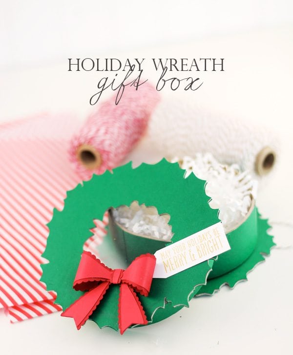 DIY Holiday Wreath Gift Box | Damask Love