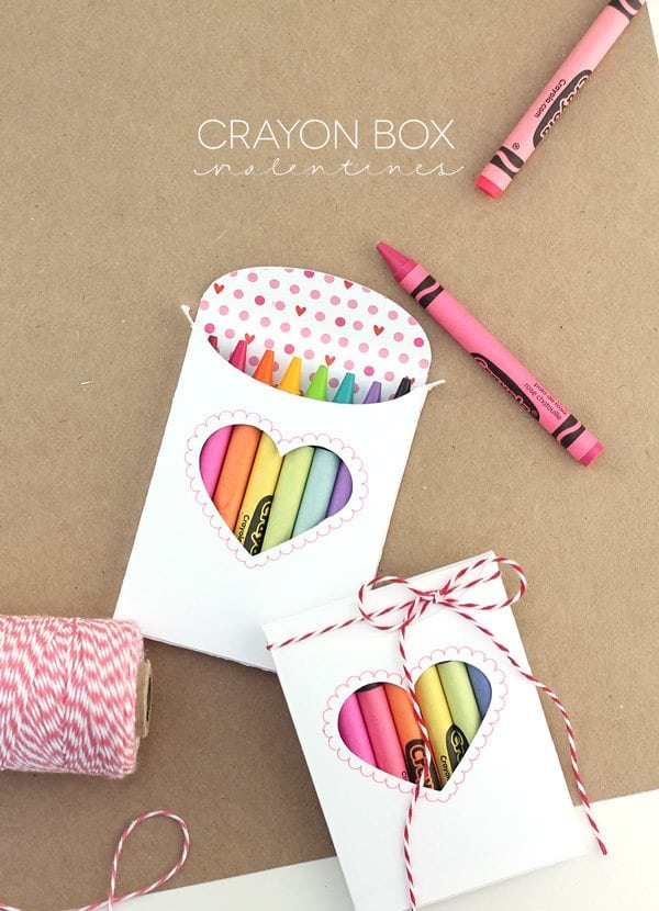 Crayon Box Valentines | Damask Love