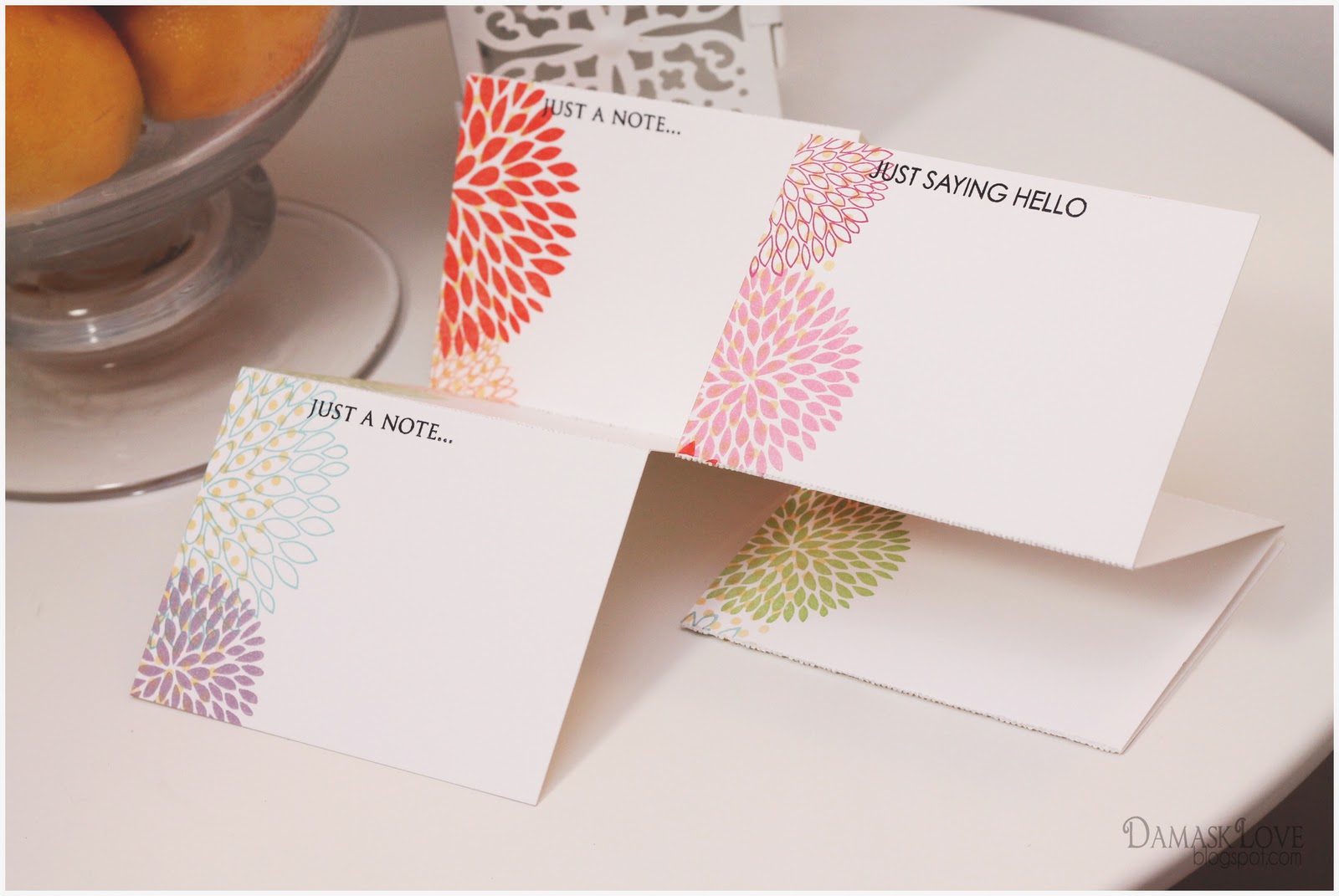 Perforated Note Cards Card Set Envelope Tutorial Damask Love Gifts Perforated Note Cards Card Set Envelope Tutorial